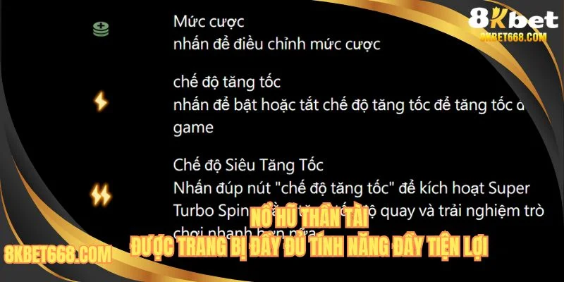 Tiết kiệm thời gian quý báu với tính năng siêu tốc